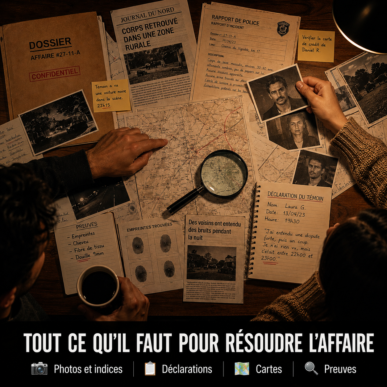 JEUX D'ENQUÊTE - AUJOURD'HUI 3 POUR LE PRIX D'1 - RECEVEZ 3 VRAIES AFFAIRES + 7 AFFAIRES EXPRESS EN CADEAU